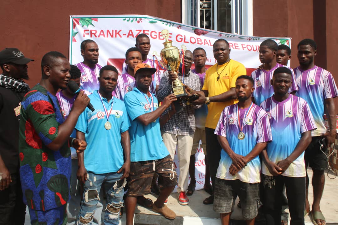 Cover image for Hon Ilaboya, wife host victorious Owan West football team