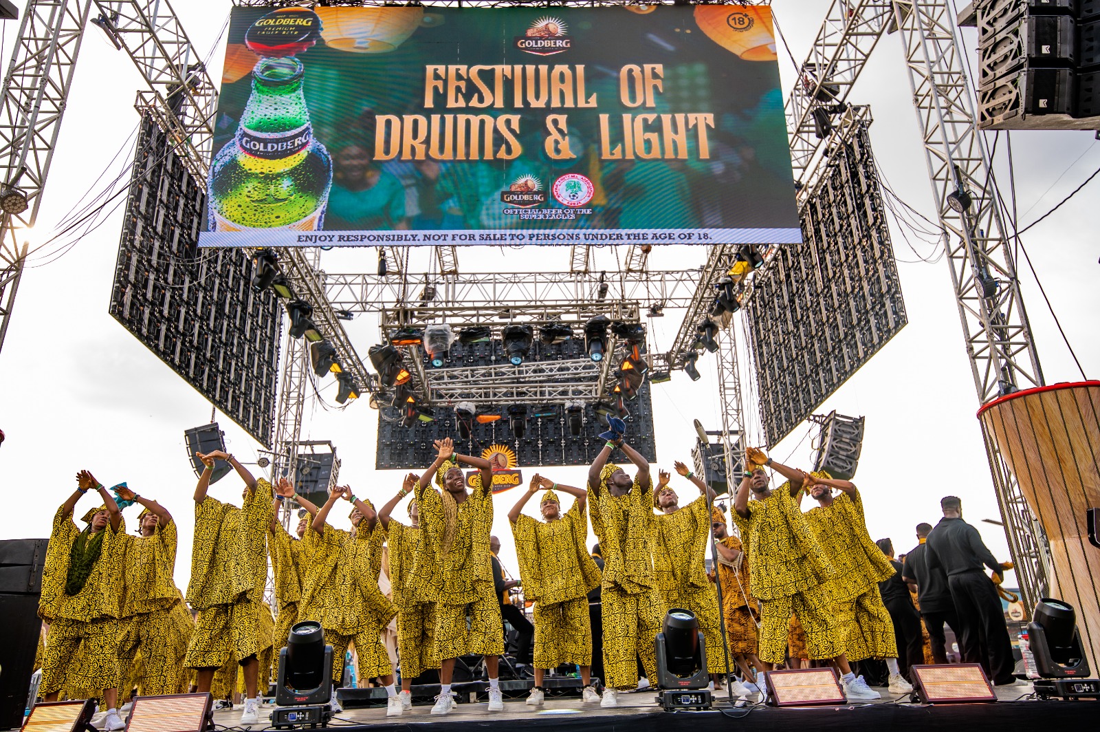 Cover image for How Goldberg’s Festival of Drums and Light Lifted Super Eagles into Semi-final