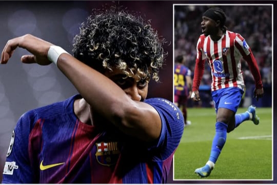 Barcelona 2-1 Atletico: Lookman sends Atletico to semis   