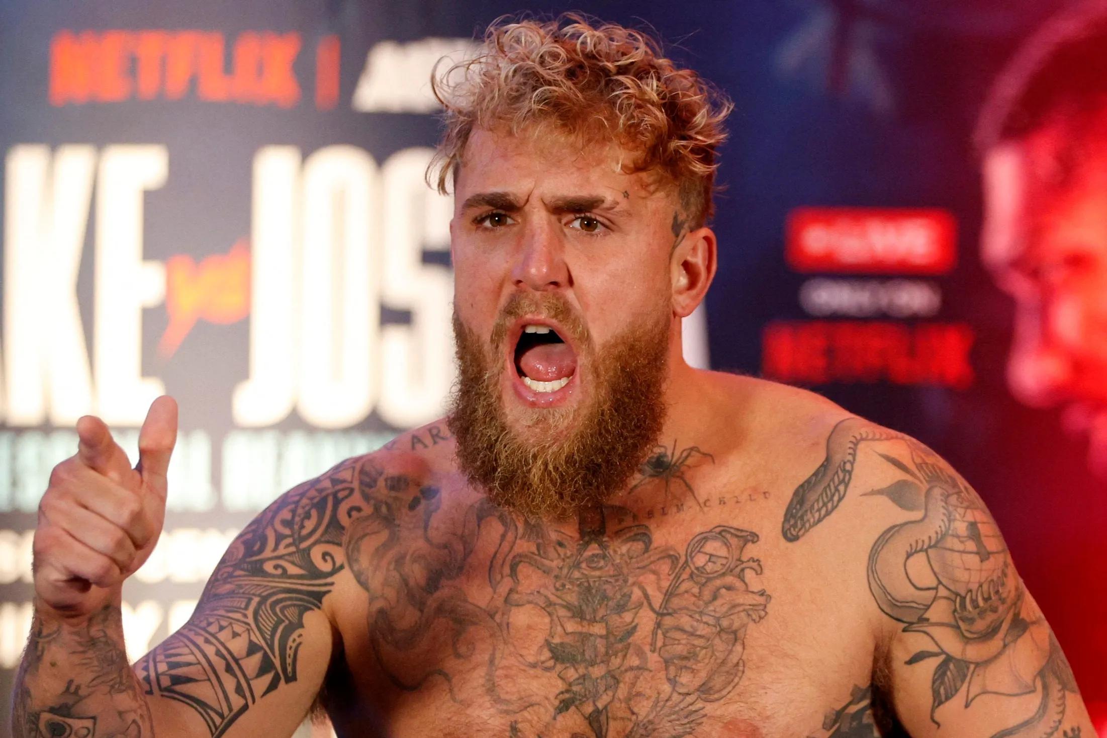 Cover image for Jake Paul posts X-ray of missing teeth, titanium plates from jaw-breaking loss to AJ