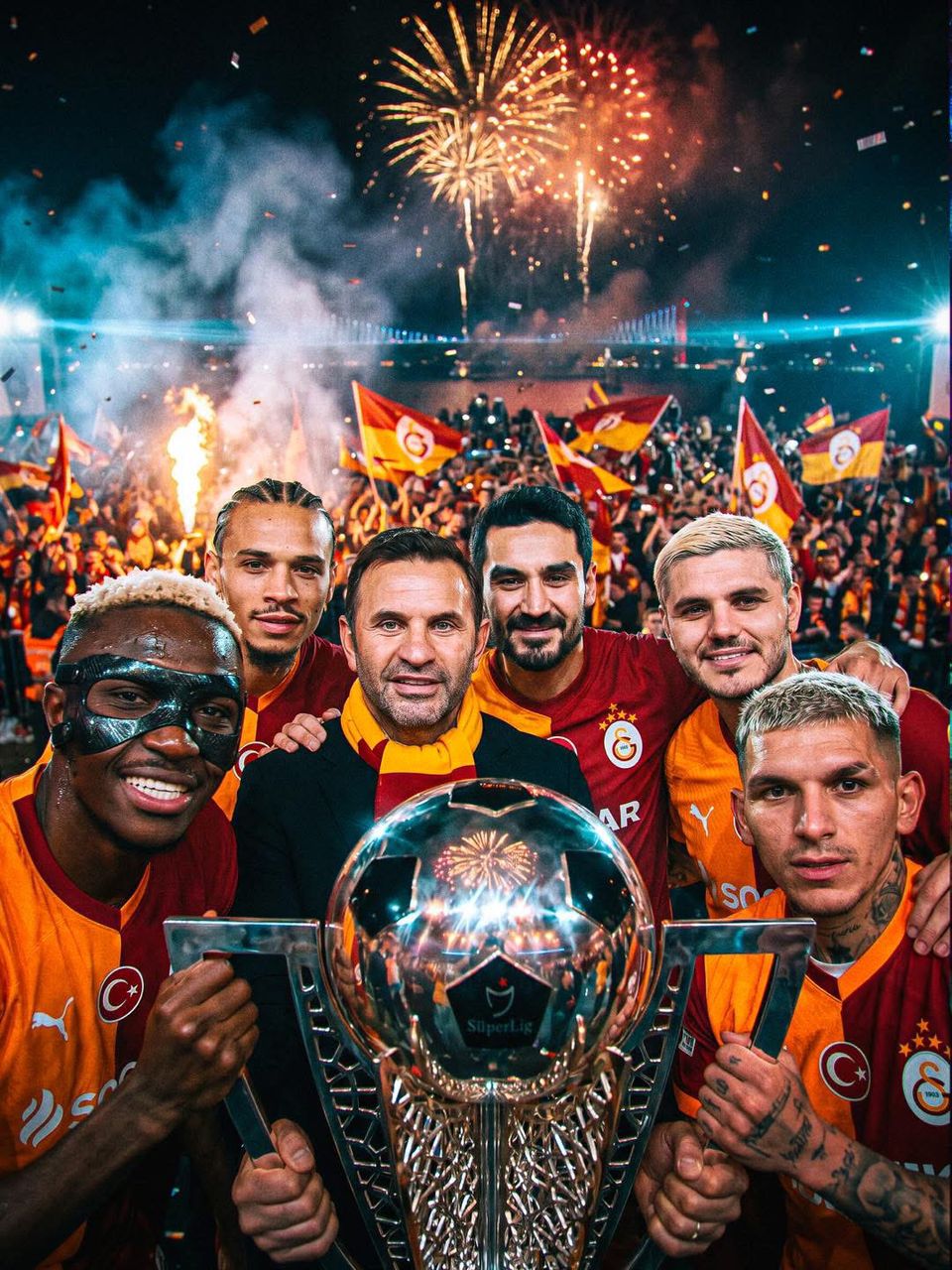 Cover image for Osimhen's double fires Galatasaray to dramatic Süper Lig glory 