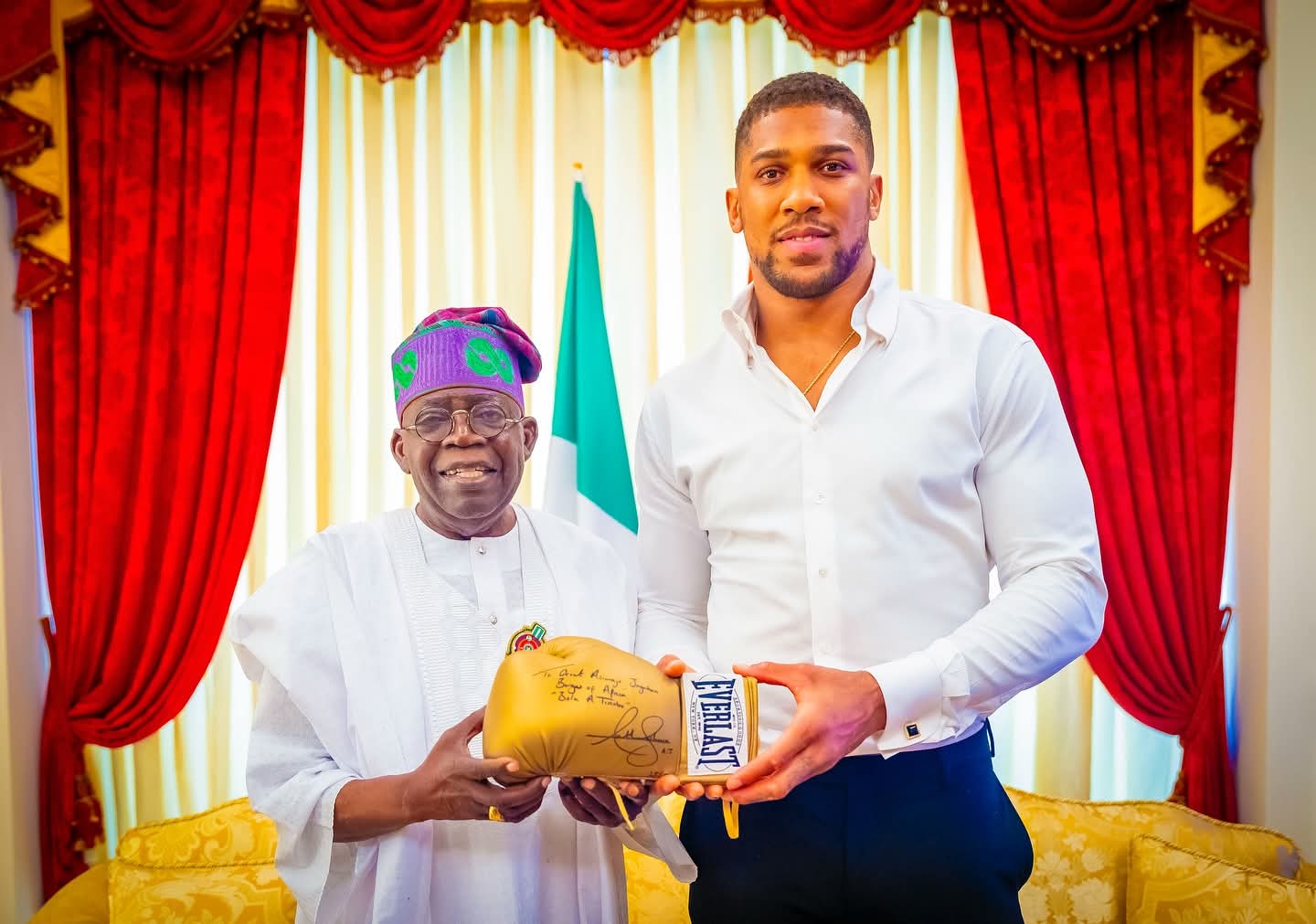 Cover image for President Tinubu sympathises with AJ over ghastly accident