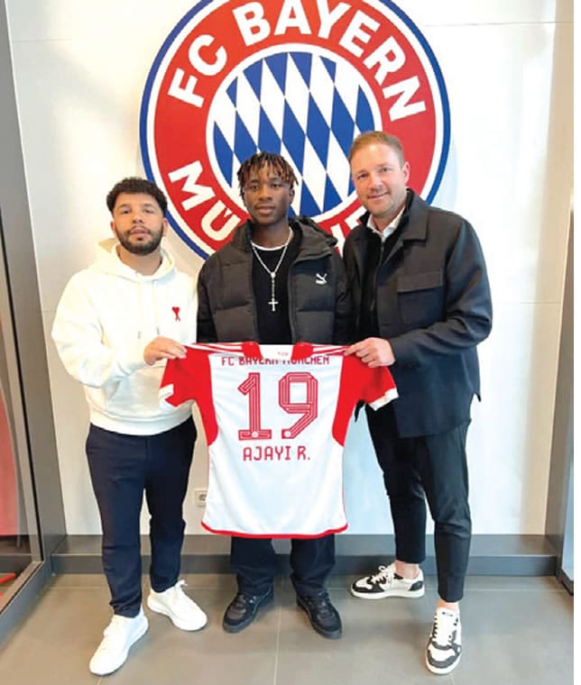 Cover image for PSG, Man City, Tottenham, others chase Bayern's Nigerian youth sensation