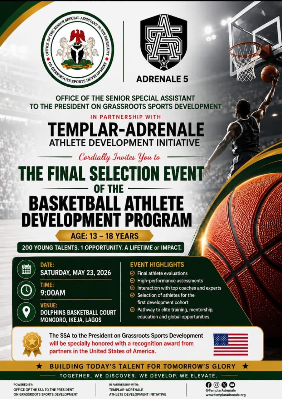 Adeboye, Templar-Adrenale set Lagos ablaze as 200 Elite Young Basketball talents battle for honours 