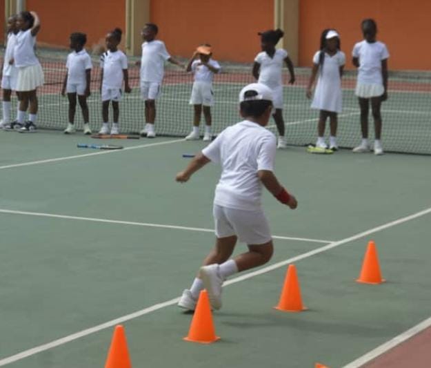 Excited participants salute Ikoyi Club over Easter Holiday Tennis clinic