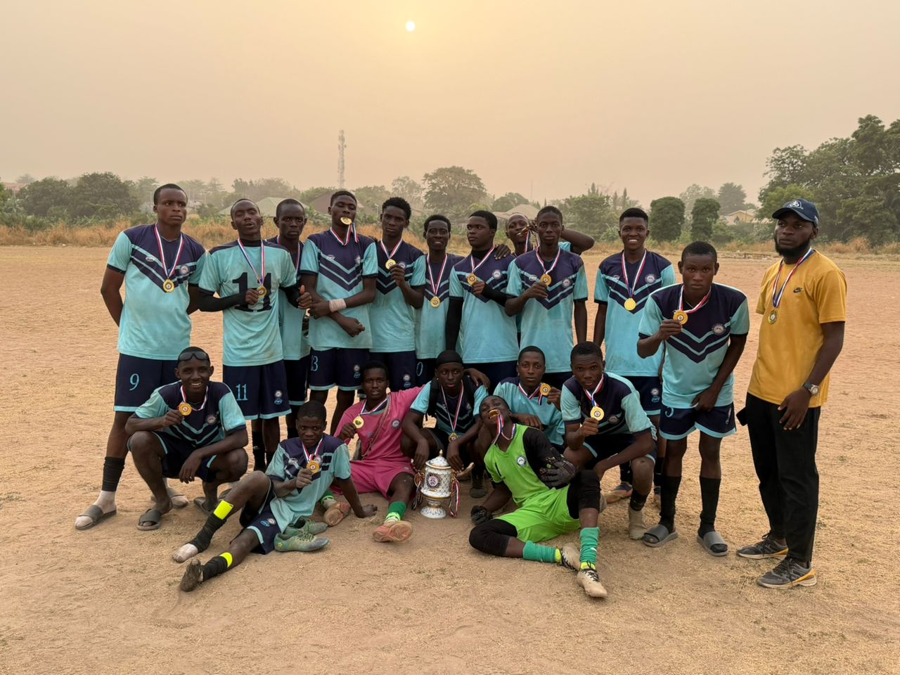 Cover image for Abubakar's 59th minute strike hands ECN Global Academy U17 title In thrilling Gwagwalada Final 