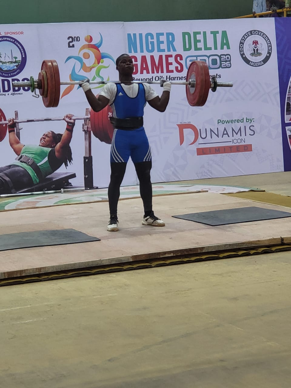 Cover image for NWF President applauds NDDC, Dunamis Icon as Edo clinch Weightlifting Crown at Edo 2026 Niger Delta Games