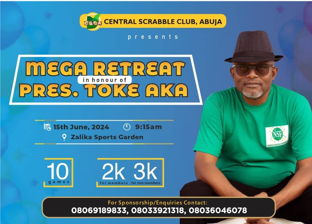 Cover image for Friends, associates of NSF President to stage special birthday scrabble retreat in his honour