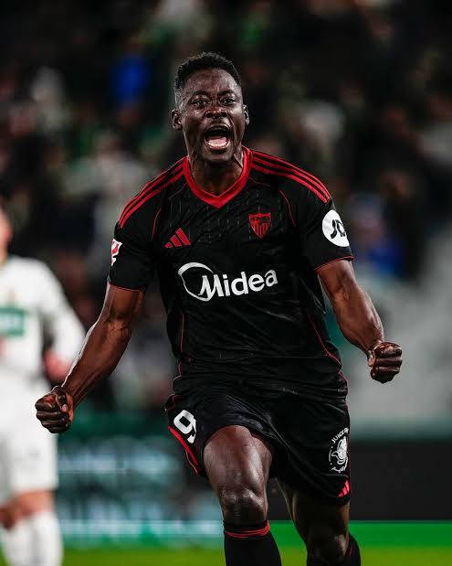 Cover image for Akor Adams on his goals for Sevilla, says 'the team needed me